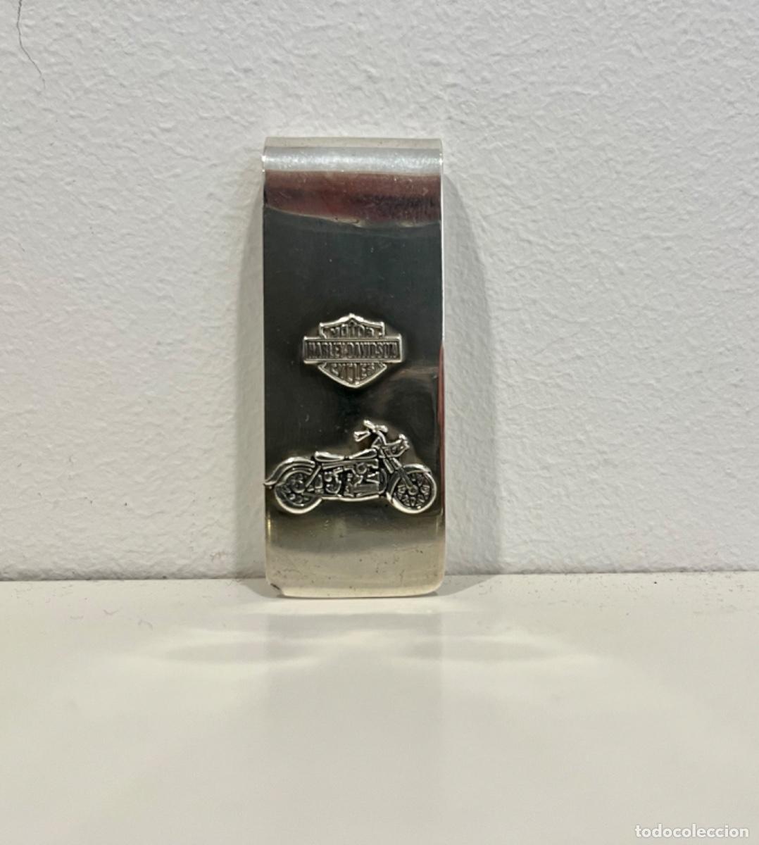 Coches y Motocicletas: PINZA SUJETA BILLETES DE PLATA. HARLEY DAVIDSON.