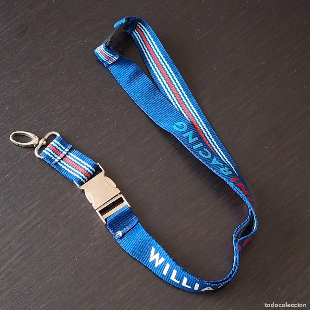 Coches y Motocicletas: WILLIAMS MARTINI RACING - LANYARD CINTA CUELLO PARA COLGAR LLAVERO TARJETA ACREDITACION