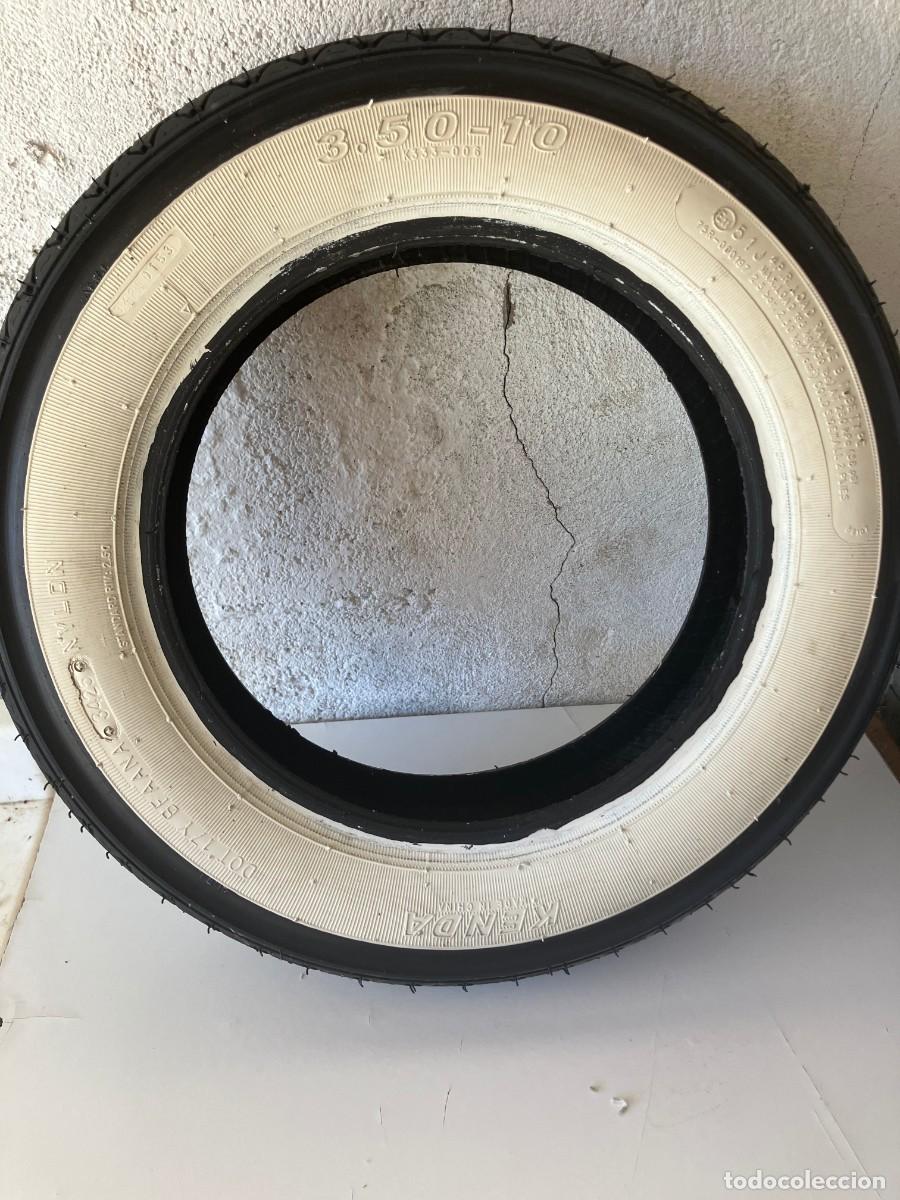 Coches y Motocicletas: Rueda de scooter Lambretta/Vespa KENDA 3.5-10 banda blanca
