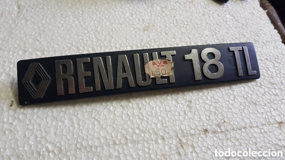 Coches y Motocicletas: Insignia Trasera Renault 18 TL