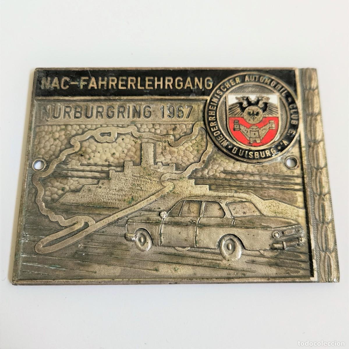 Carros e motociclos: Antiguo emblema placa de coche del N&uuml;rburgring 1967