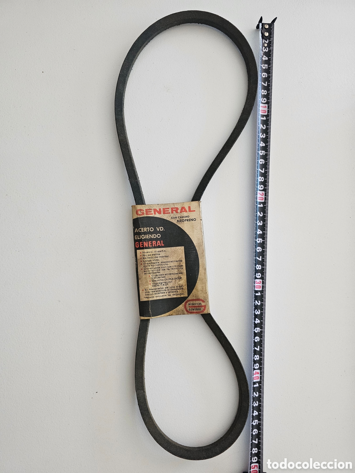 Coches y Motocicletas: Recambio para coche cl&aacute;sico ​Correa de neopreno vintage GENERAL (Modelo 1127) - Nueva de antiguo sto