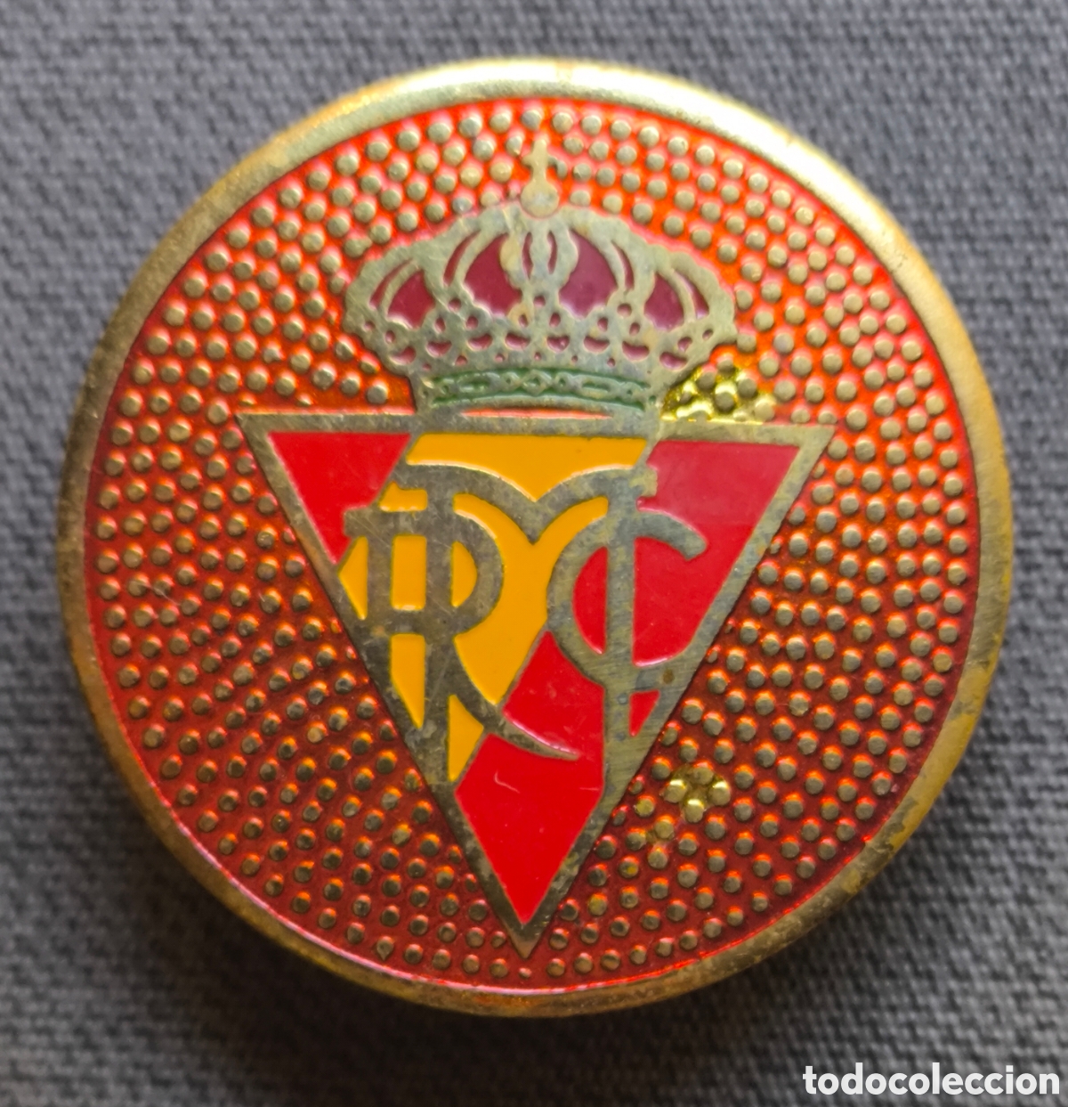 Coches y Motocicletas: REAL MOTO CLUB DE ESPA&Ntilde;A PLACA ESMALTADA C. 1950