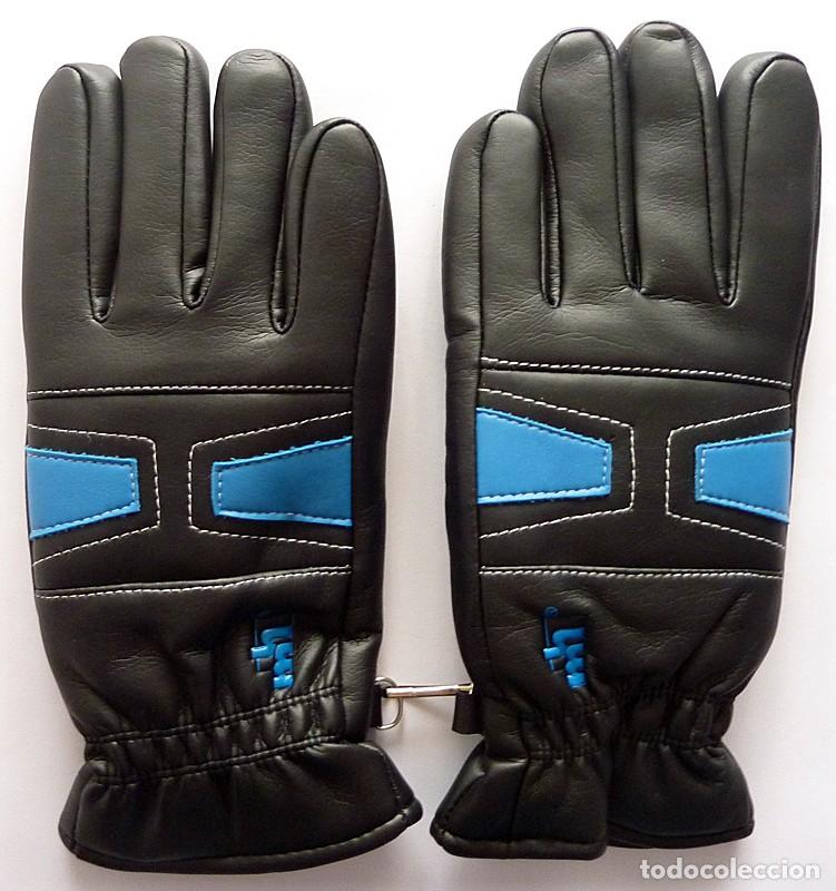 Coches y motocicletas: GUANTES MOTO - MATERIAL SINT&Eacute;TICO - TALLA 9 - FORRO INTERIOR - NUEVOS