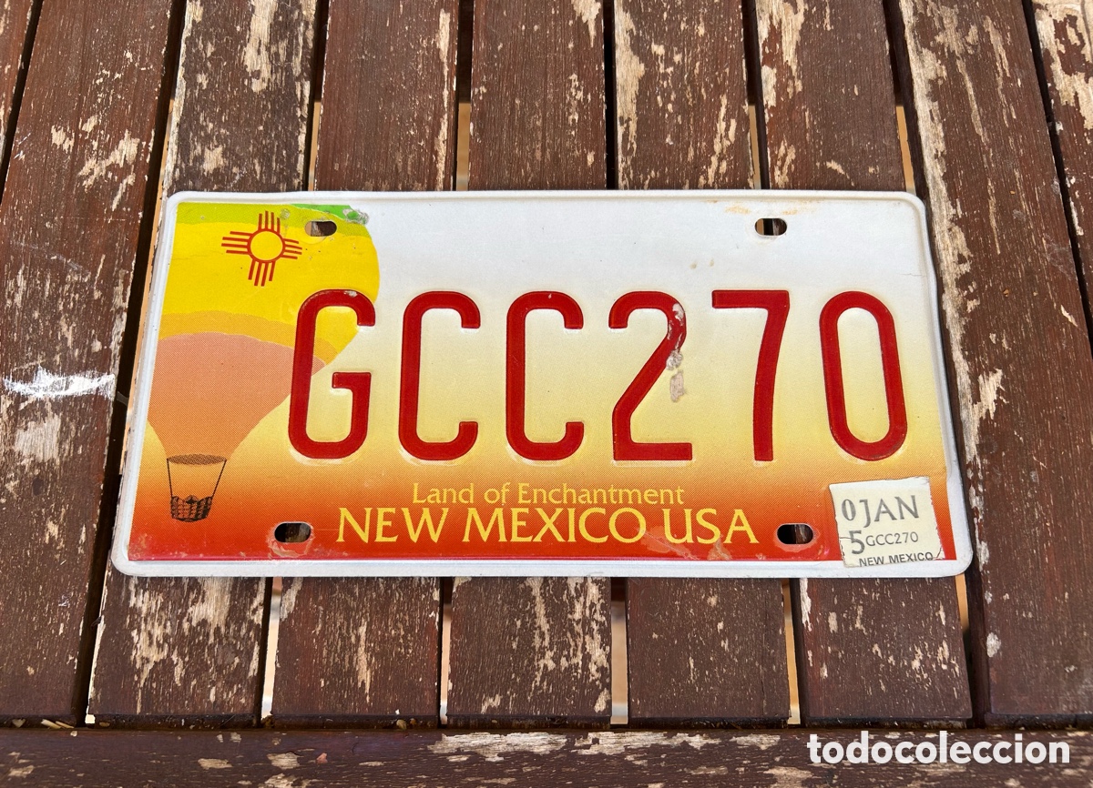 Voitures et Motocyclettes: Matr&iacute;cula de New Mexico USA