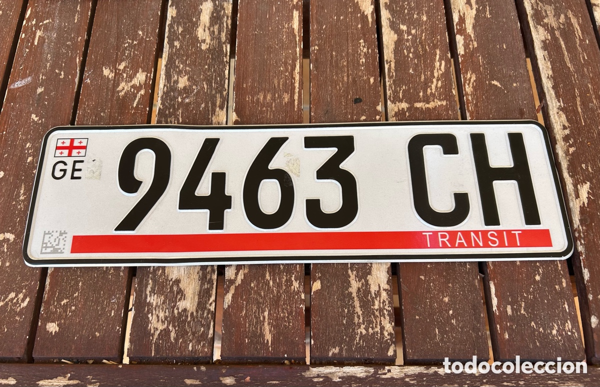 Voitures et Motocyclettes: Matr&iacute;cula de Georgia