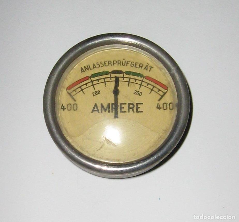 Voitures et Motocyclettes: ANTIGUO AMPER&Iacute;METRO ALEM&Aacute;N. COMPROBADOR DE MOTOR DE ARRANQUE PARA AUTOS CL&Aacute;SICOS.