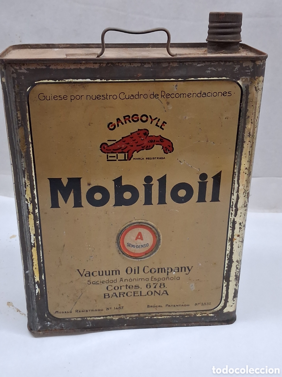 Coches y motocicletas: Mobiloil lata aceite coche