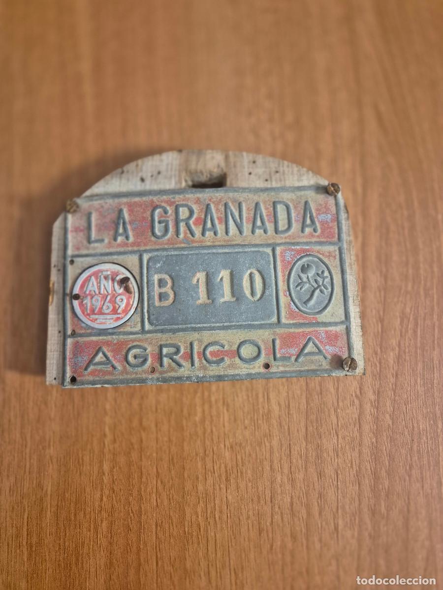Coches y motocicletas: PLACA. AGRICOLA CARRO PUEBLO LA GRANADA.