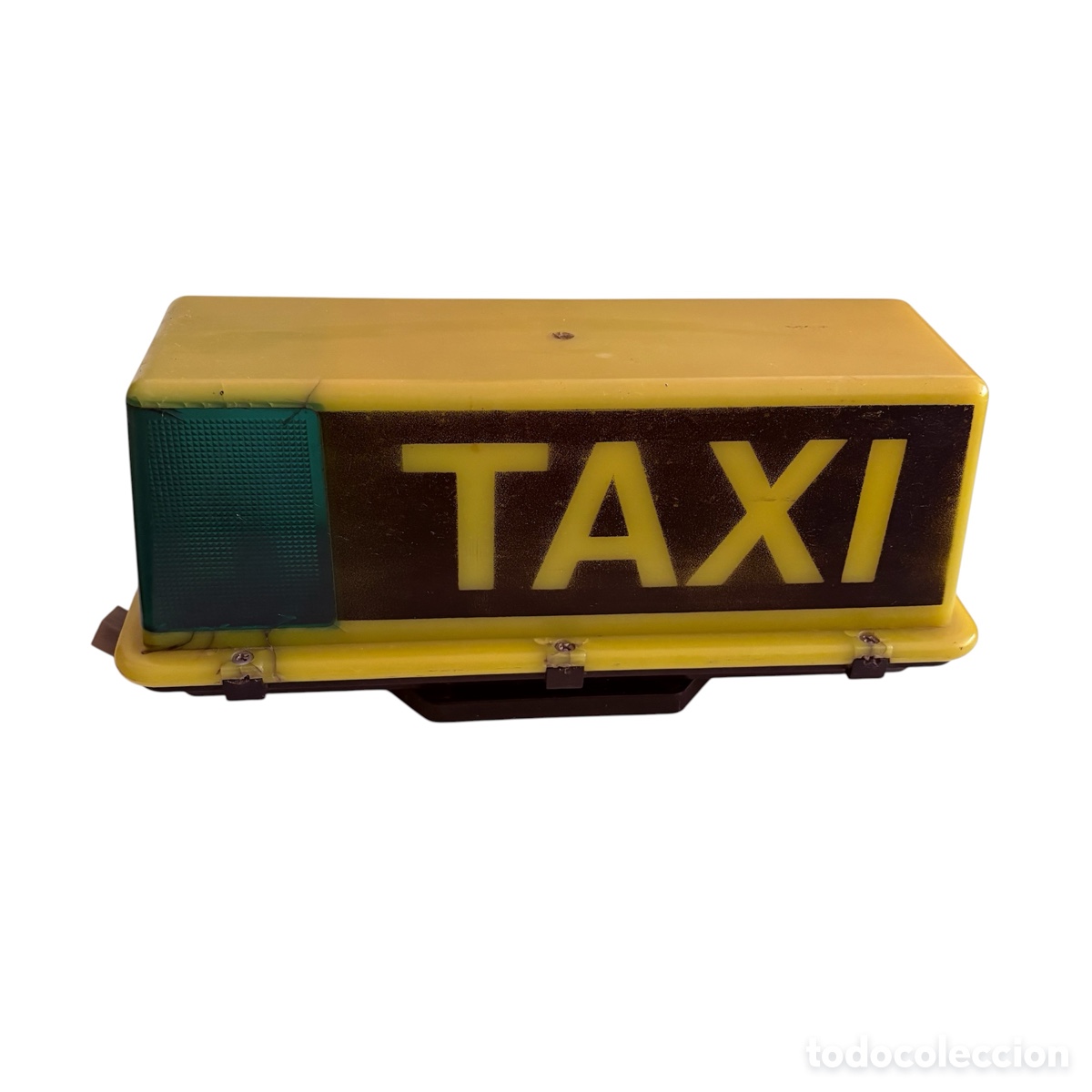 Coches y motocicletas: antiguo cartel letrero luminoso modulo lampara capilla TAXI