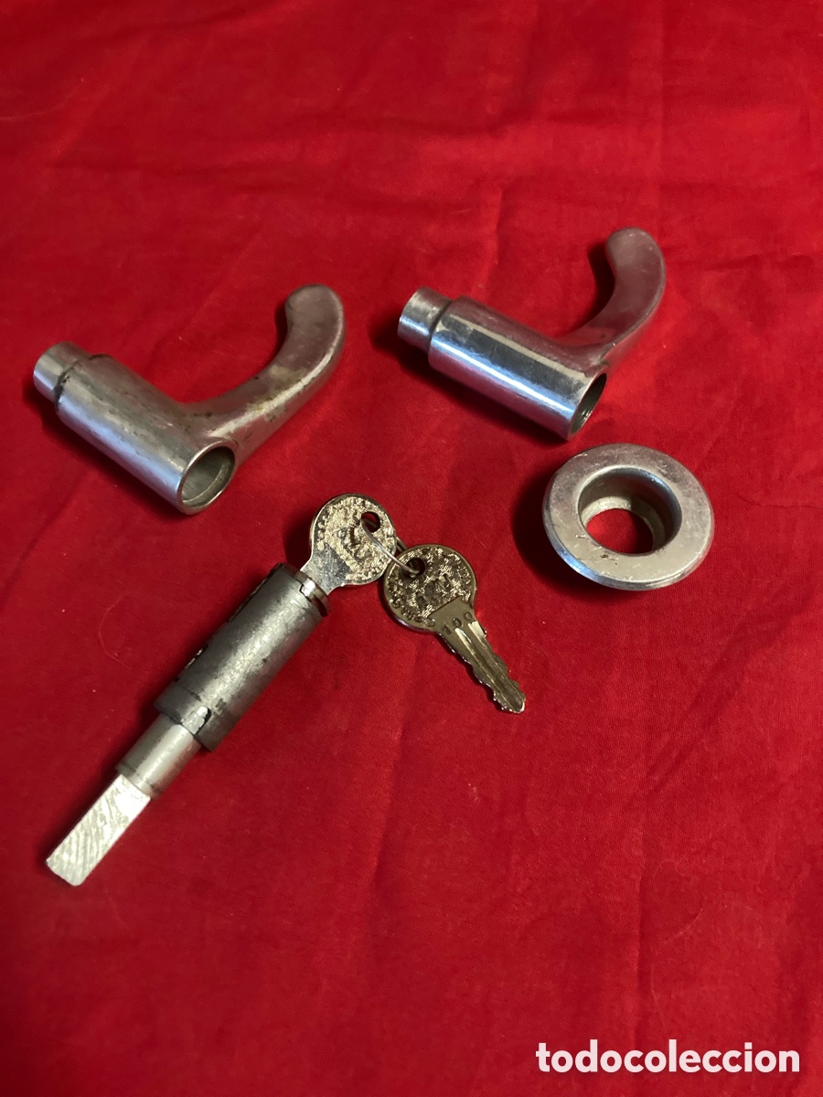 Coches y motocicletas: 2 MANILLAS MANETAS + 1 BOMBIN + 1 EMBELLECEDOR PARA CITROEN 2CV