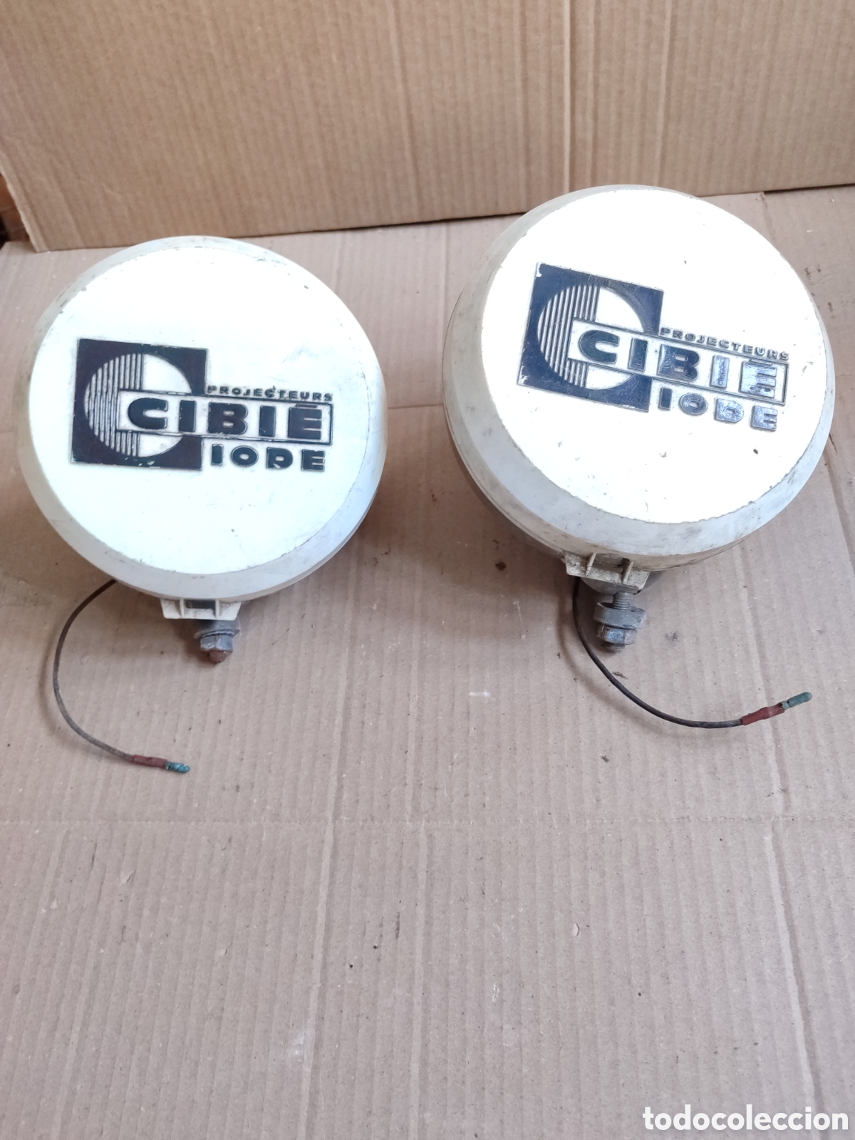 Coches y motocicletas: Antiguos faros cibie iode.pareja de faros cibie iode HR E2 92