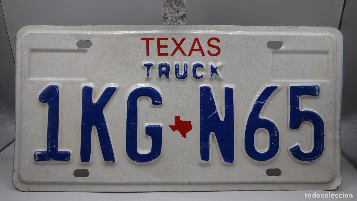 Coches y motocicletas: MATRICULA DE ESTADOS UNIDOS USA TEXAS TRUCK