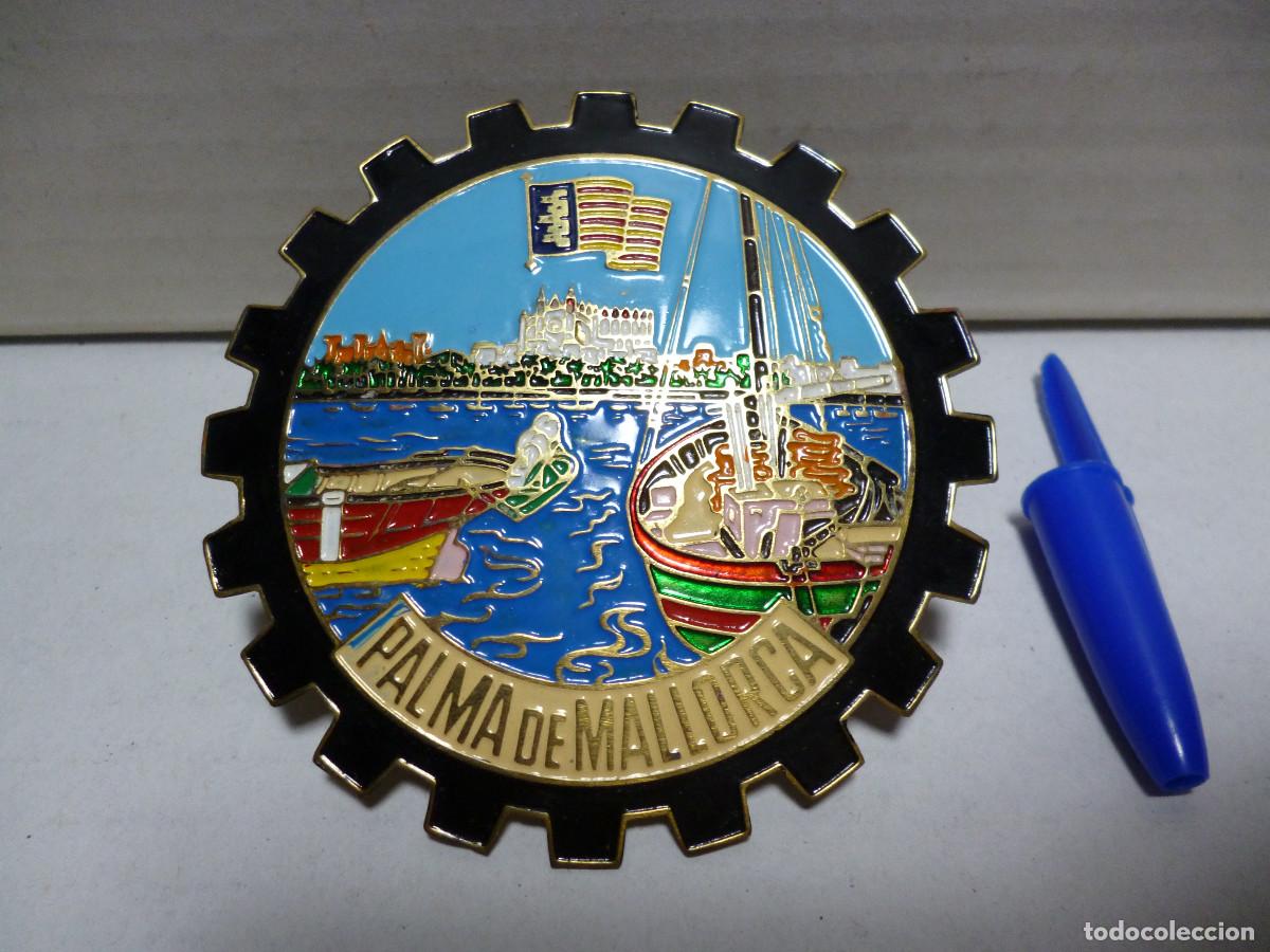 Coches y motocicletas: ANTIGUA INSIGNIA PLACA CHAPA -LOGO -PALMA DE MALLORCA- EMBLEMA RADIADOR-