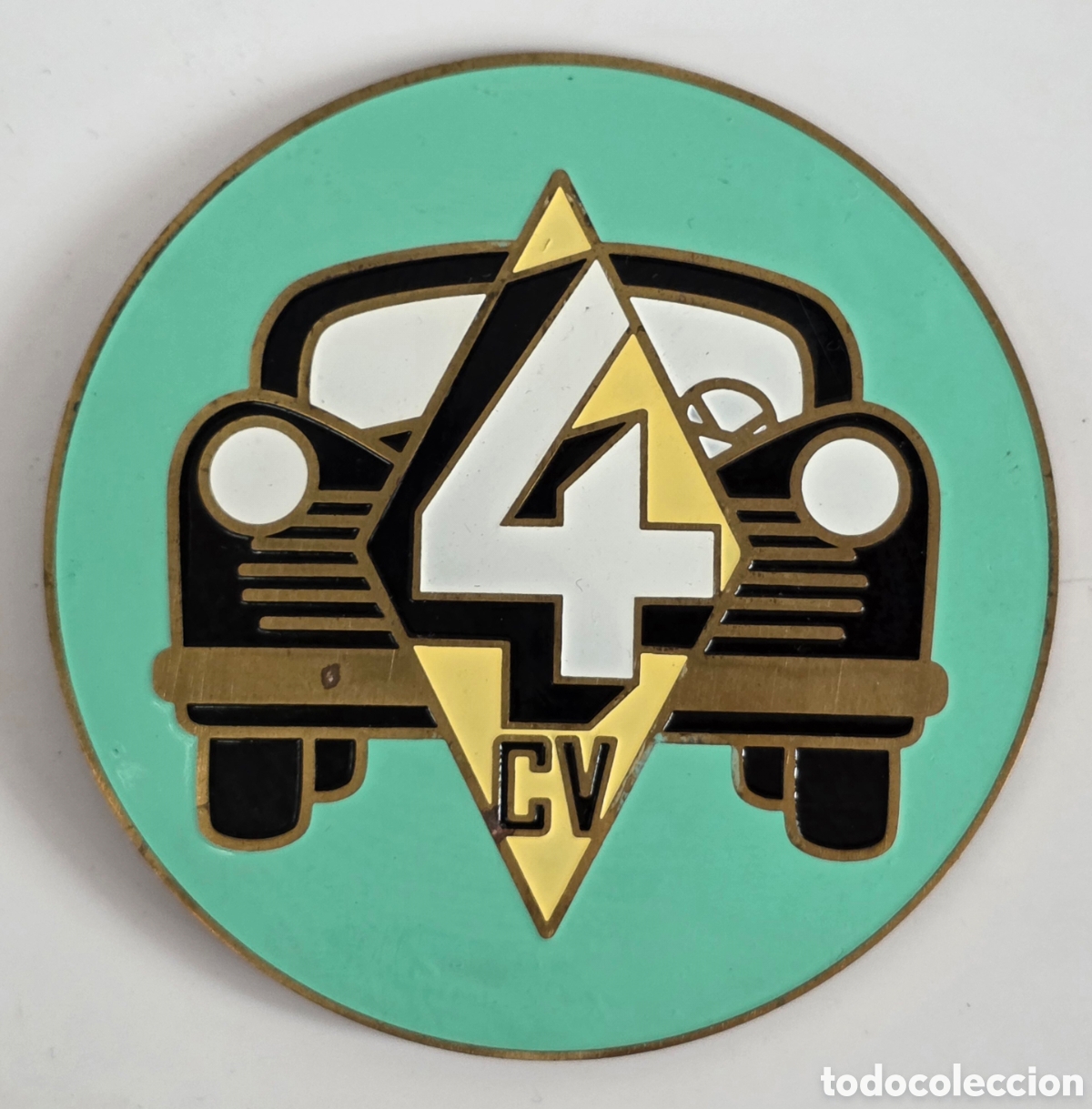 Coches y motocicletas: Placa Chapa para Coche Renault 4 CV - Decoraci&oacute;n Autom&oacute;vil Francia