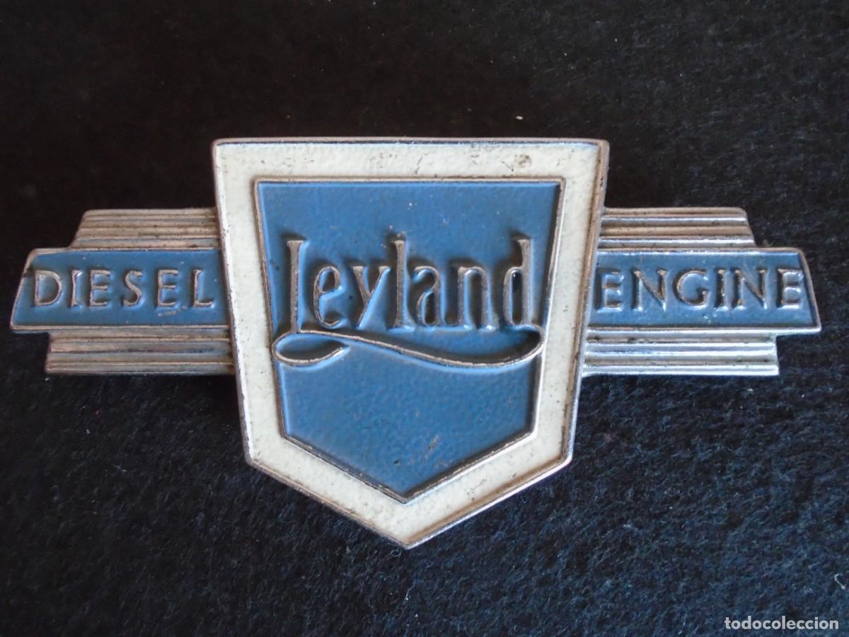 Coches y motocicletas: (AUT-260802)PLACA DE FURGONETA Y AUTOBUS DIESEL LEYLAND ENGINE