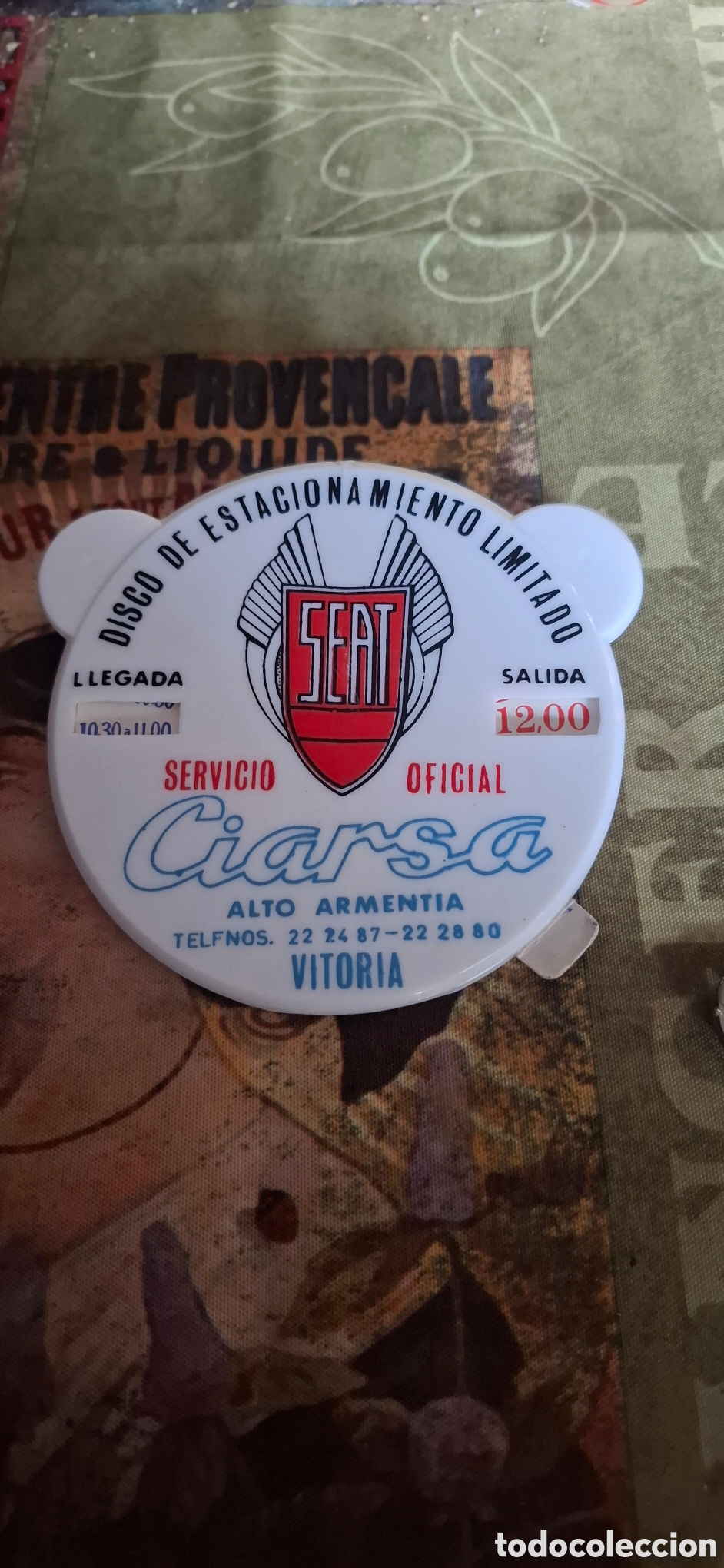 Carros e motociclos: Disco estacionamiento seat 600 1500 124