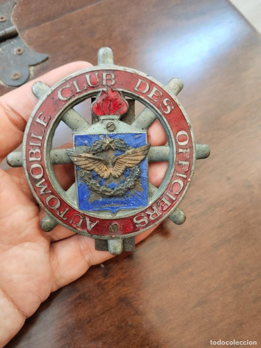 Coches y motocicletas: Chapa Insignia para Auto. Automobile Club des Officiers. Francia.
