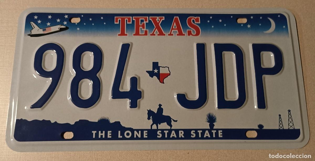 Coches y motocicletas: R&eacute;plica matr&iacute;cula Texas