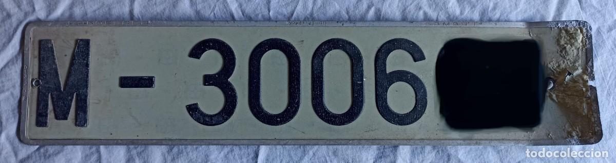 Coches y motocicletas: Matr&iacute;cula de Madrid de 1962