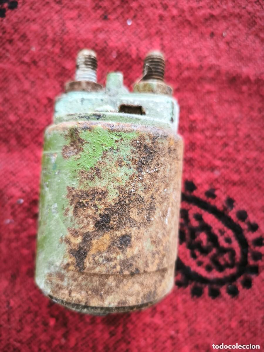 Coches y motocicletas: Antiguo Solenoide De Arranque 12V | Pieza Cl&aacute;sica Para Restauraci&oacute;n De Veh&iacute;culos Y Tractores