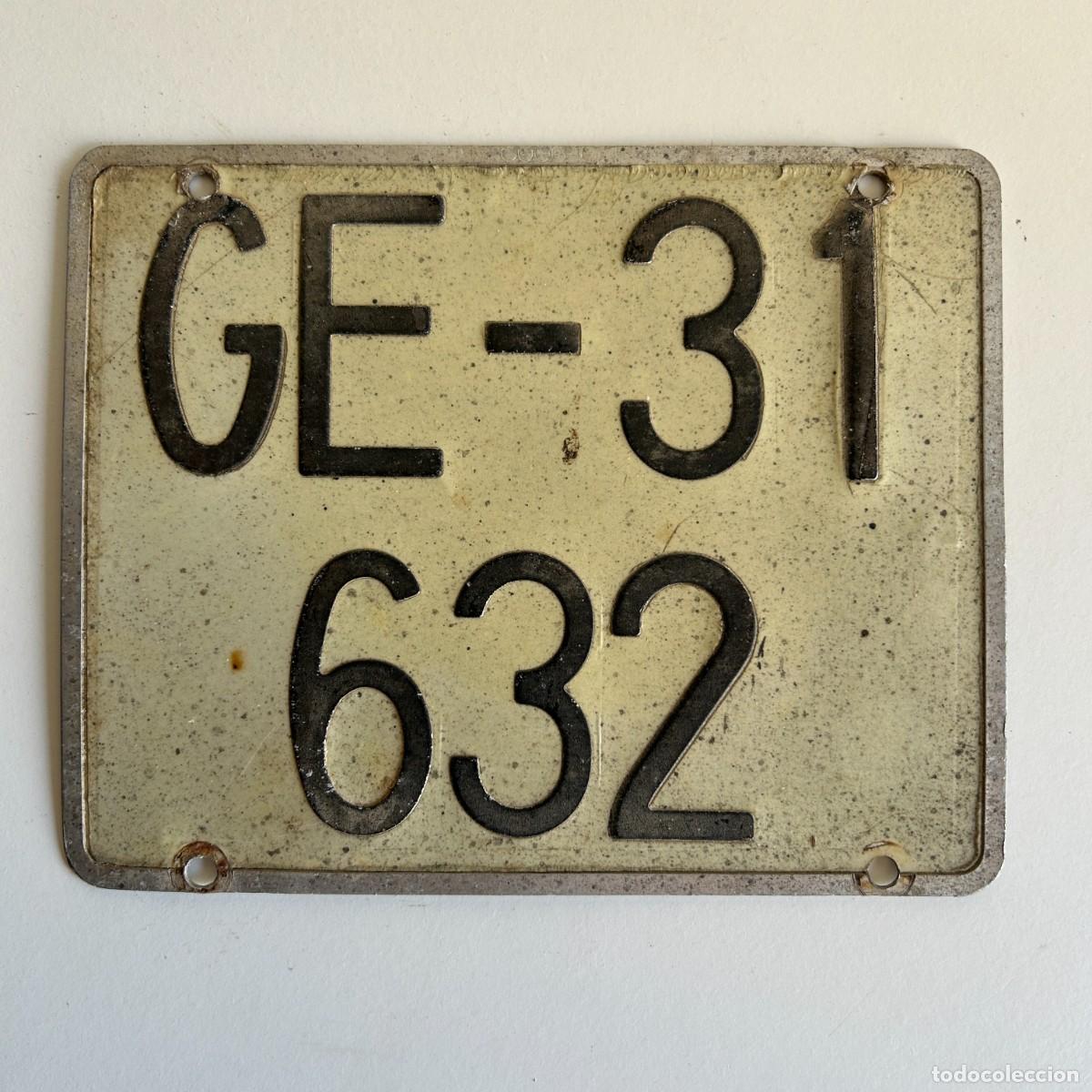 Coches y motocicletas: Matr&iacute;cula antigua GERONA de 1960