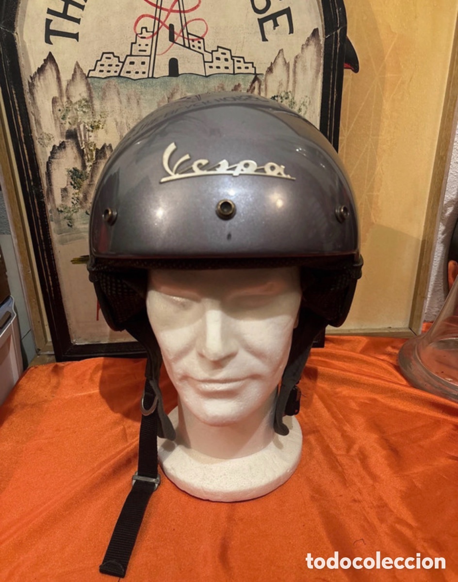 Coches y motocicletas: Casco jet original vespa dise&ntilde;o cl&aacute;sico