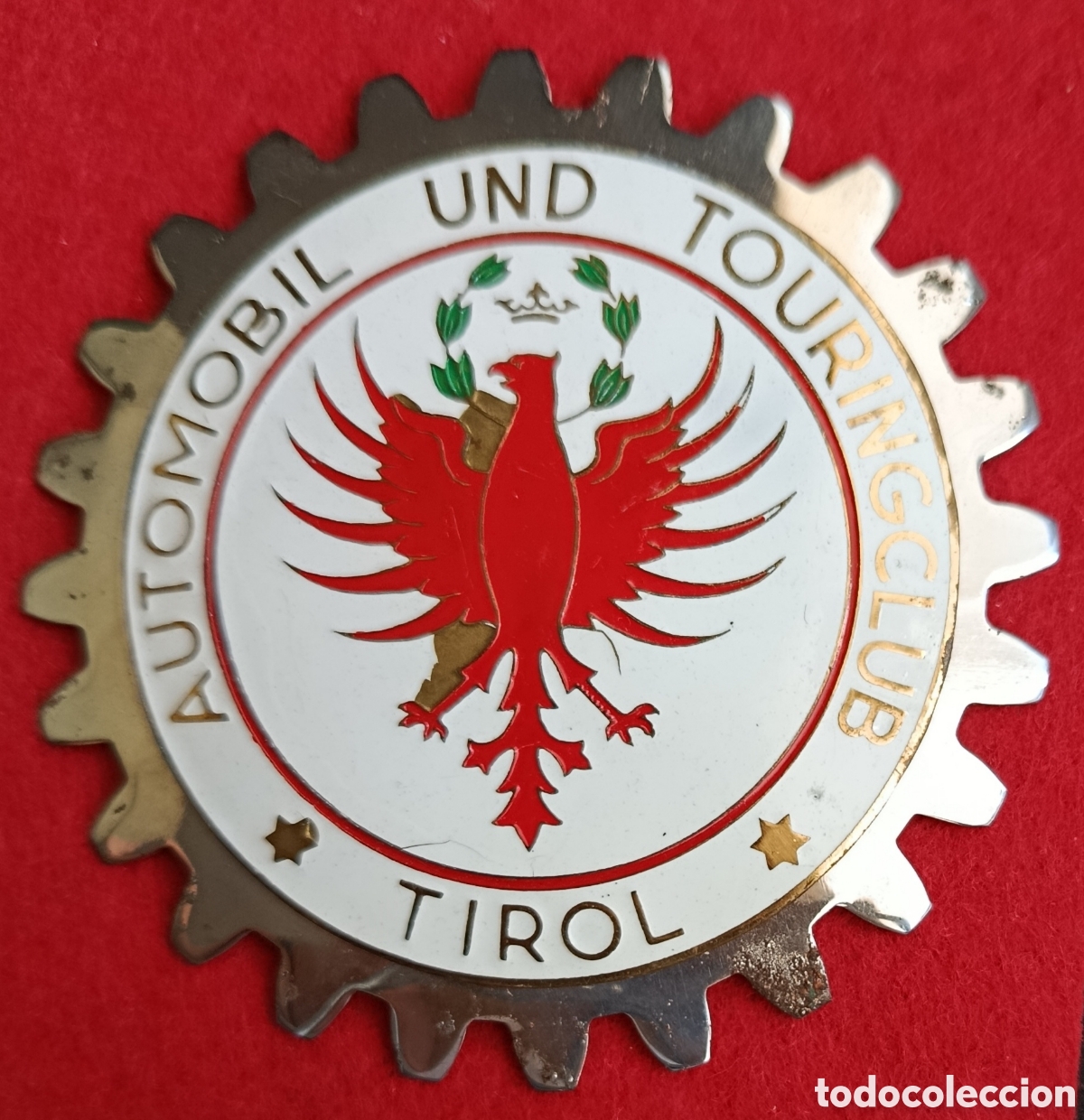 Coches y motocicletas: ANTIGUA PLACA CHAPA EMBLEMA COCHE CLASICO AUTOMOBILE CAR GRILL BADGE TIROL CLUB