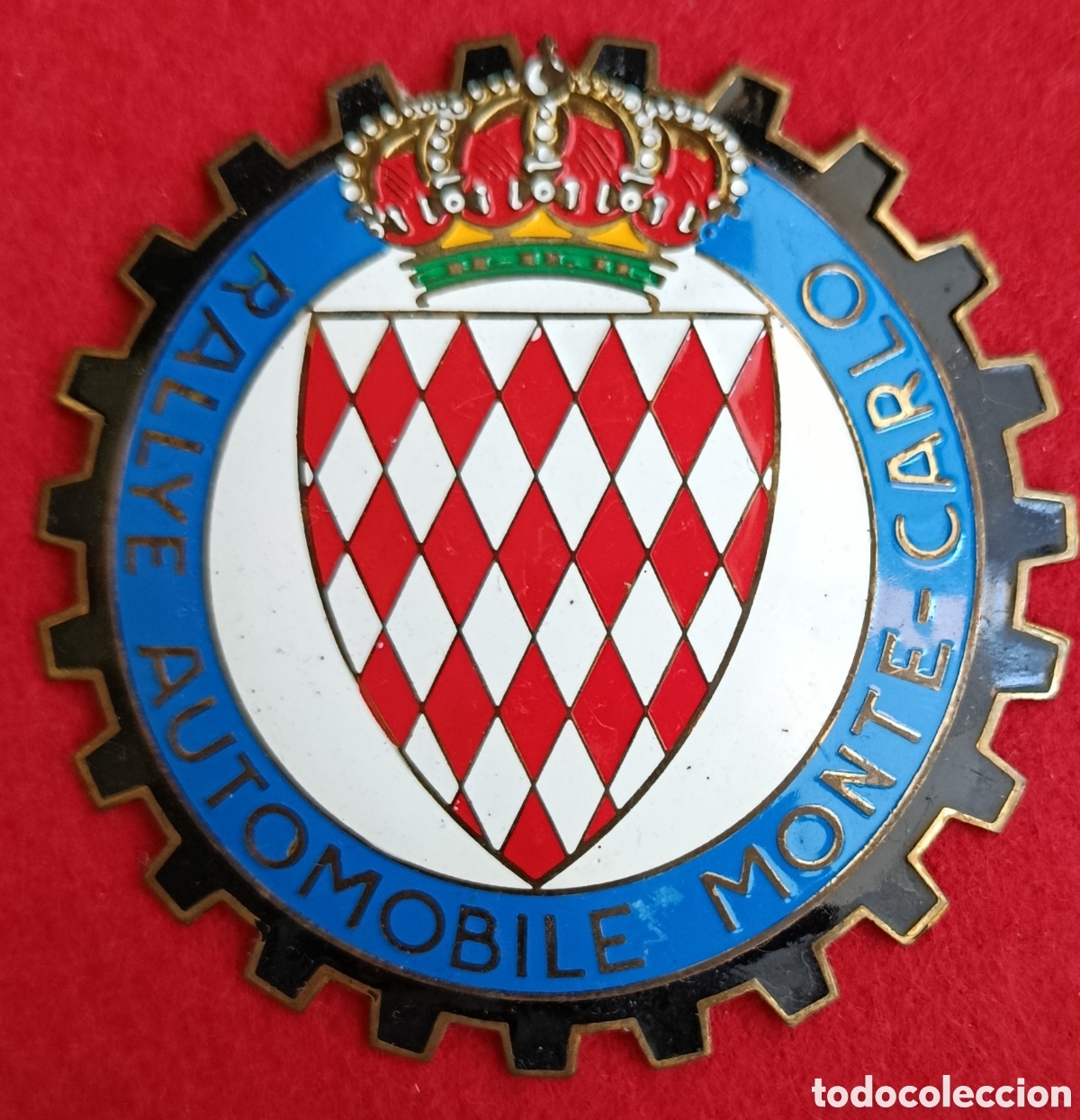 Coches y motocicletas: ANTIGUA PLACA CHAPA EMBLEMA COCHE CLASICO AUTOMOBILE CAR GRILL BADGE CLUB MONTE-CARLO