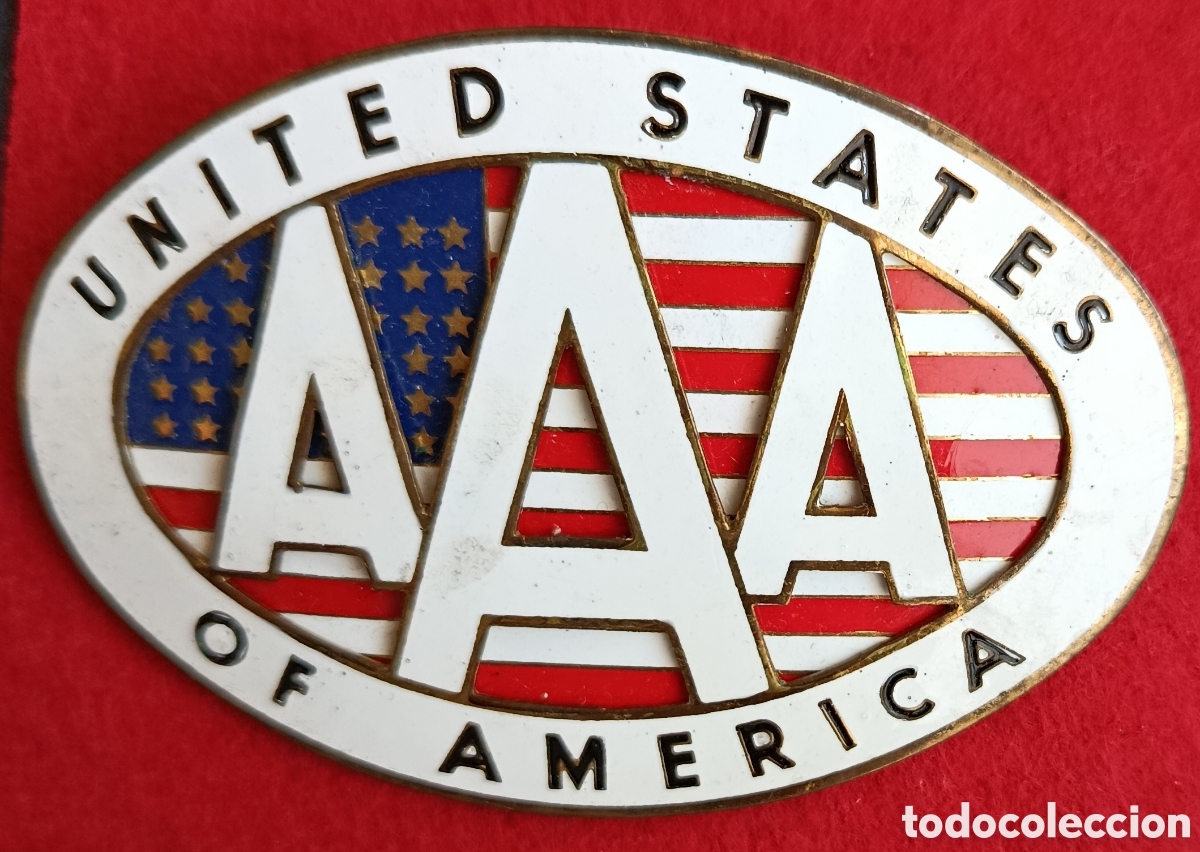 Coches y motocicletas: ANTIGUA PLACA CHAPA EMBLEMA COCHE CLASICO AUTOMOBILE CAR GRILL BADGE SUIZA EEUU AMERICA