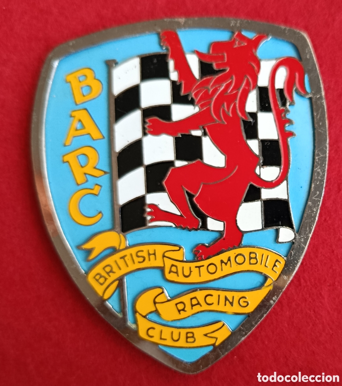 Coches y motocicletas: ANTIGUA PLACA CHAPA EMBLEMA COCHE CLASICO AUTOMOBILE CAR GRILL BADGE BRITISH BARC