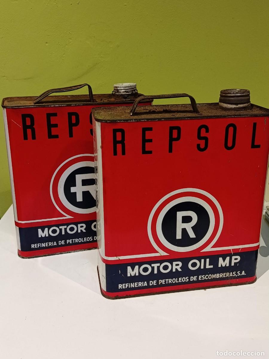 Coches y motocicletas: Lote 2 lata aceite motor REPSOL R 5L