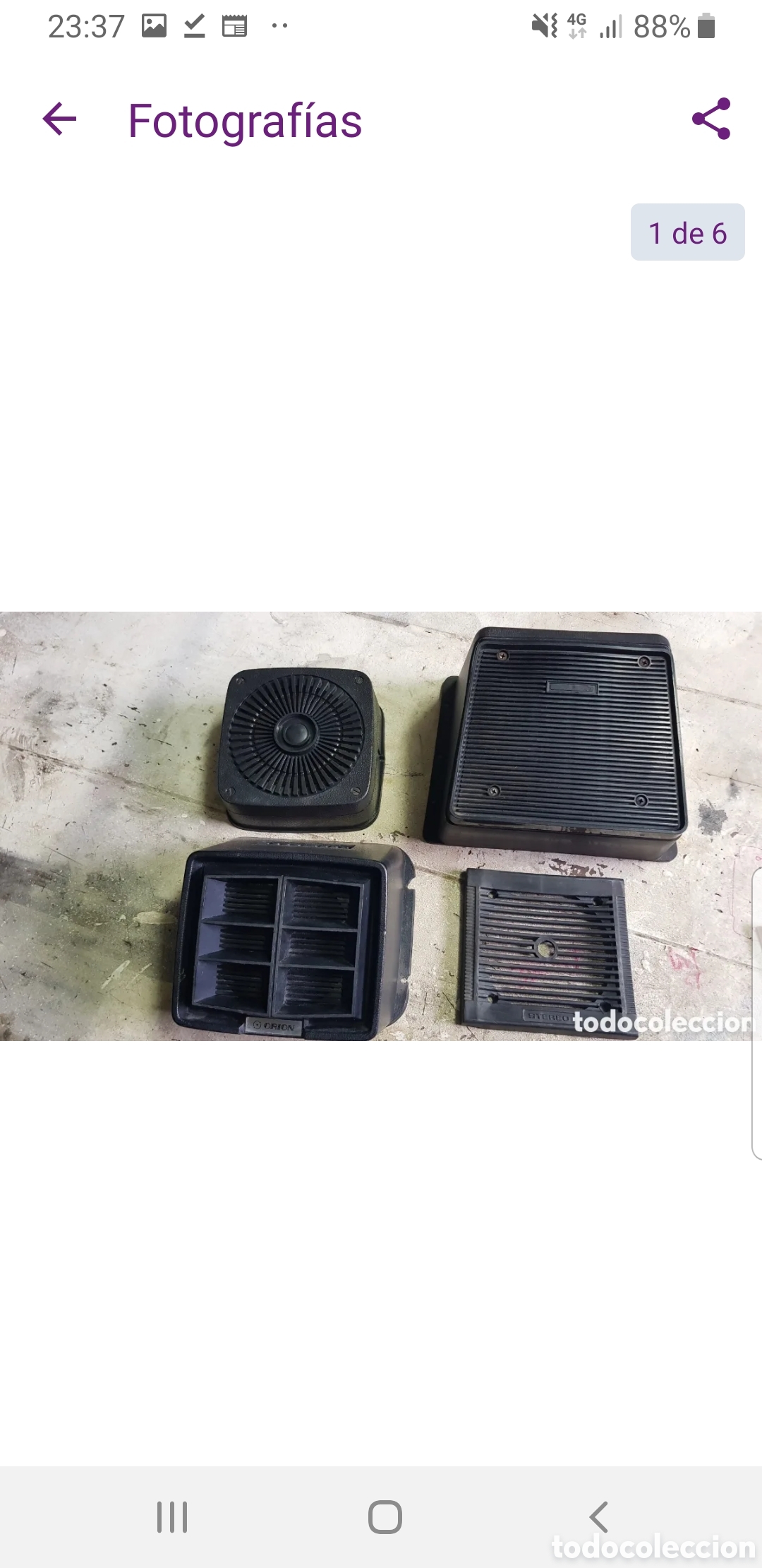 Coches y motocicletas: Antiguas tapas de altavoz