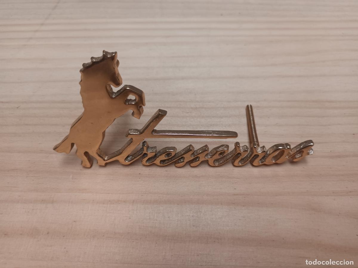 Coches y motocicletas: ANTIGUO ANAGRAMA INSIGNIA TRESSERRAS TALLER COCHE CONCESIONARIO MASERATI