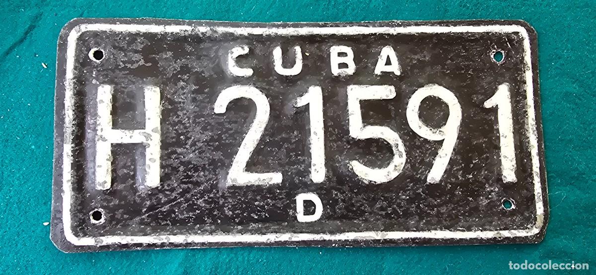 Coches y motocicletas: MATRICULA CUERPO DIPLOMATICO DE LA HABANA (1970s) CUBA - METAL