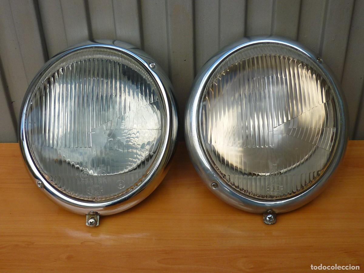 Autos und Motorr&auml;der: Faros Ovalados de &eacute;poca Volkswagen Escarabajo y Porsche 356. Faros Ovalados Hella 4475.