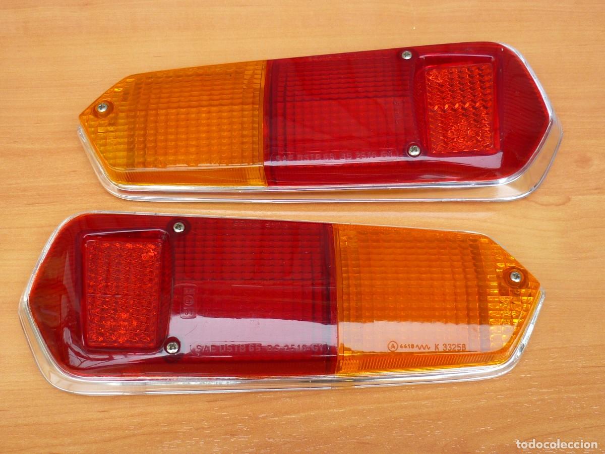 Autos und Motorr&auml;der: Pareja de Tulipas - Lentes Traseras Renault R 16. Seima 617. Stock Antiguo Nuevo.