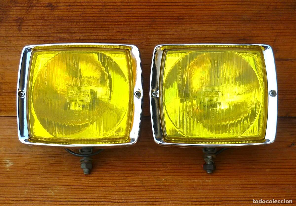 Autos und Motorr&auml;der: Par de L&aacute;mparas / Faros cl&aacute;sicas Bosch 4583. Coches Cl&aacute;sico A&ntilde;os 60 - 70 - 80.