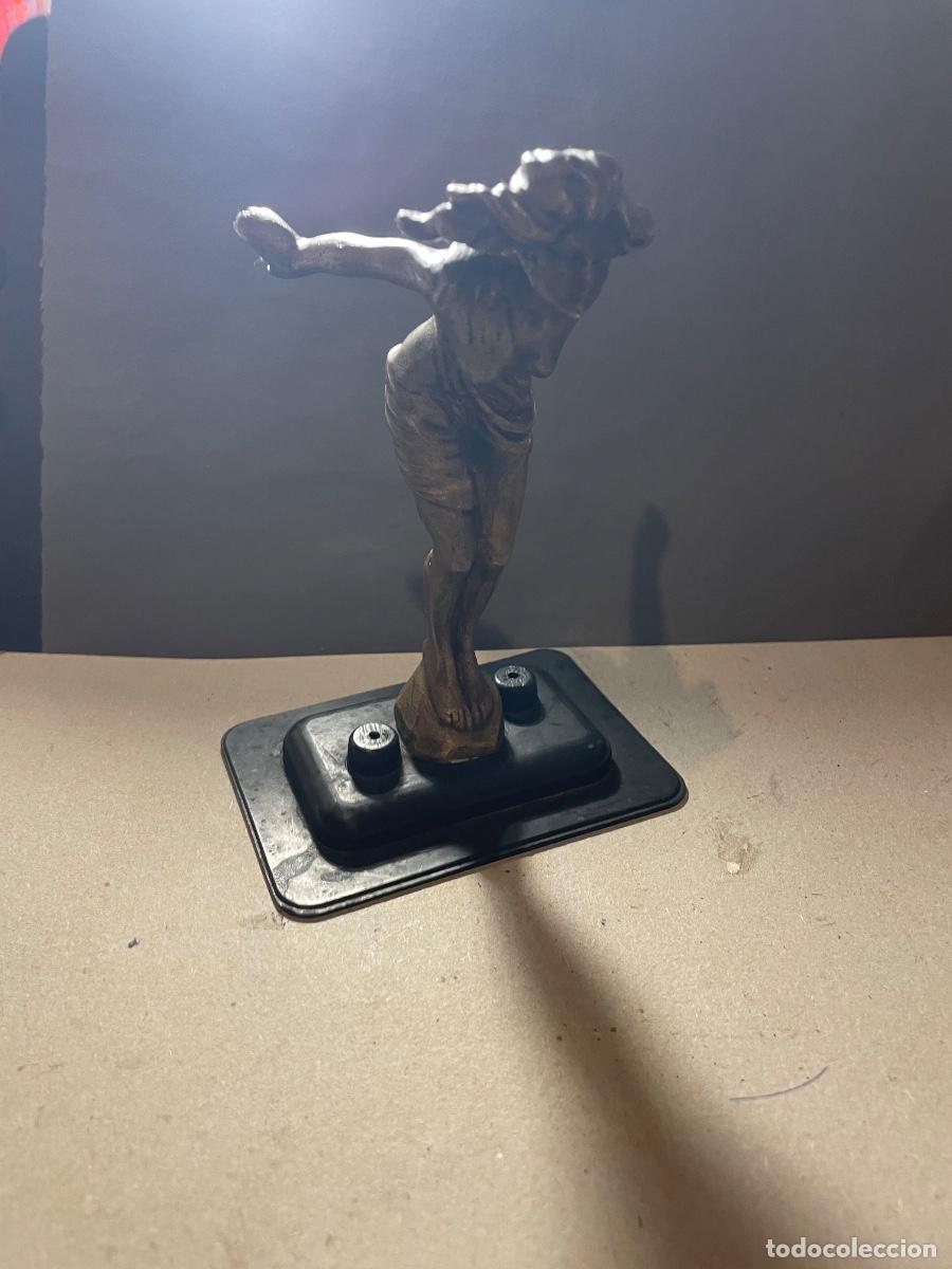 Cars and Motorcycles: AUTOMOVILES - ANTIGUO FIGURA TAPON DE RADIADOR O DE CAPO - FIGURA FEMENINA DE BRONCE . AUTOMOVIL ALB