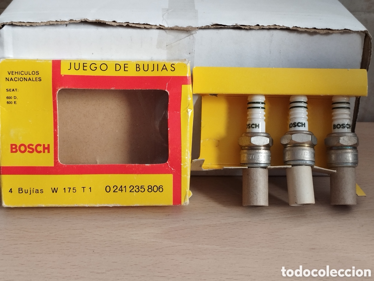 Cars and Motorcycles: JUEGO 3 BUJ&Iacute;AS BOSCH SEAT 600 ORIGINAL DE EPOCA