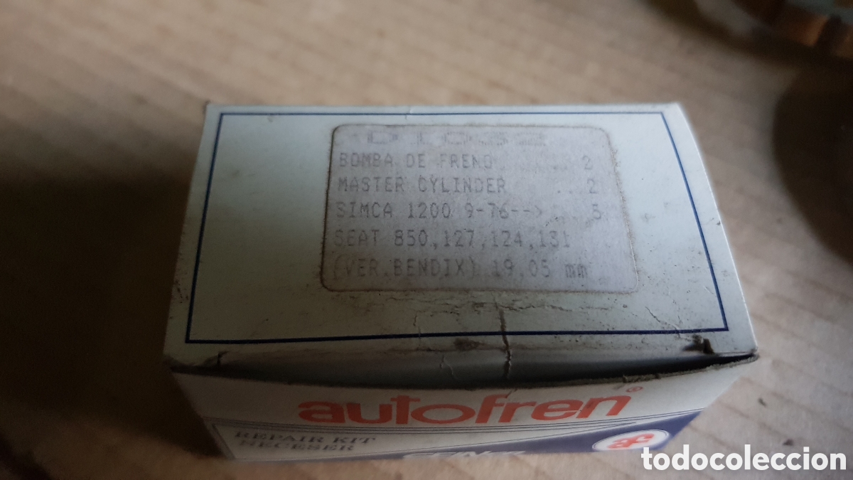Coches y motocicletas: Kit gomas reparaci&oacute;n Bomba de frenos simca 1200