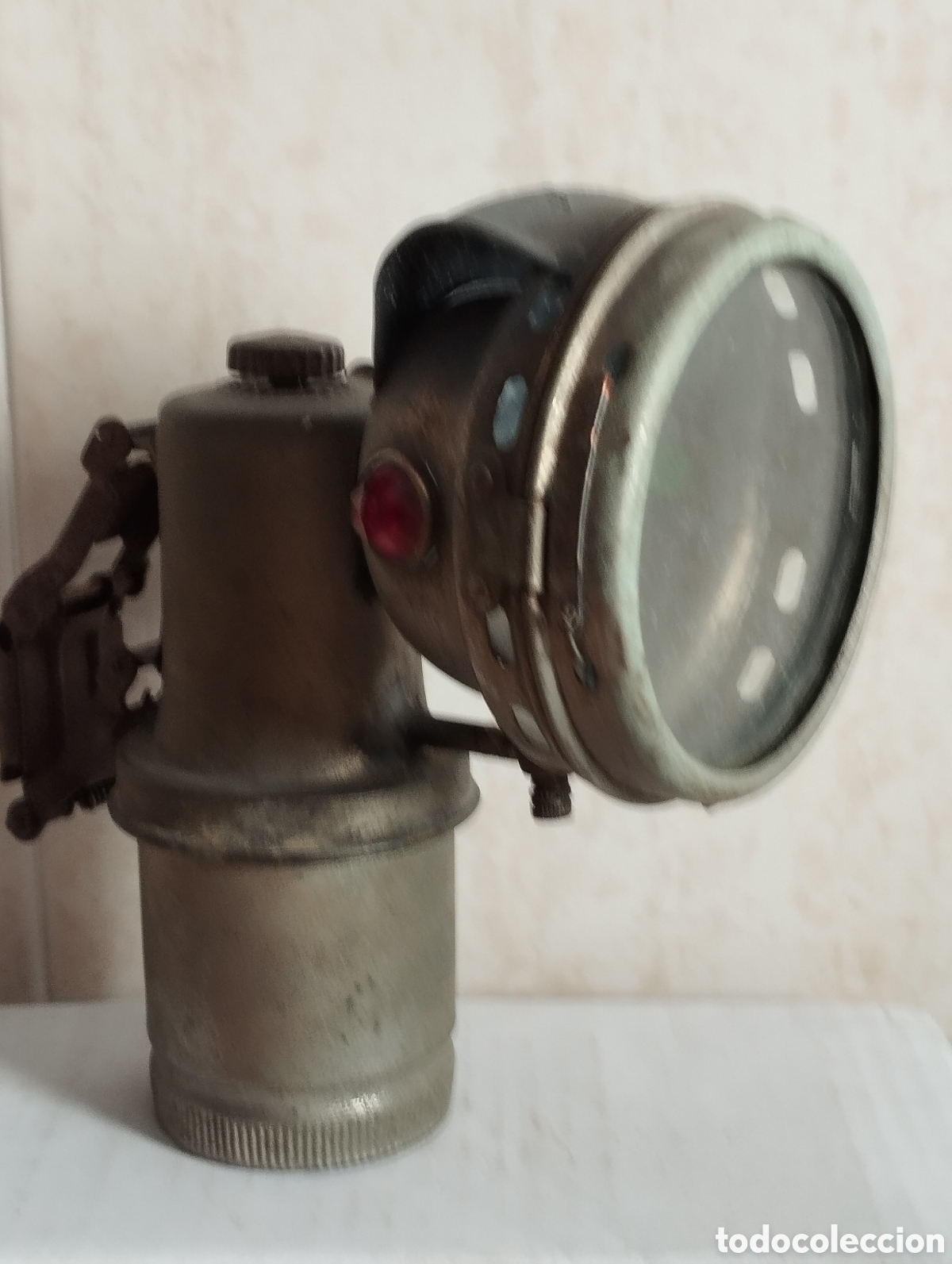 Coches y motocicletas: ANTIGUO FOCO FARO CARBURO MOTO/BICICLETA