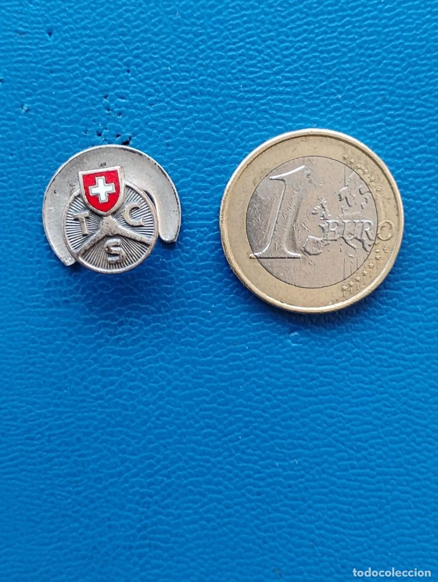 Coches y motocicletas: ANTIGUA INSIGNIA/PIN DE OJAL - TCS TOURING CLUB CAR - CLUB BAGDE SUIZA - AUTOMOVIL
