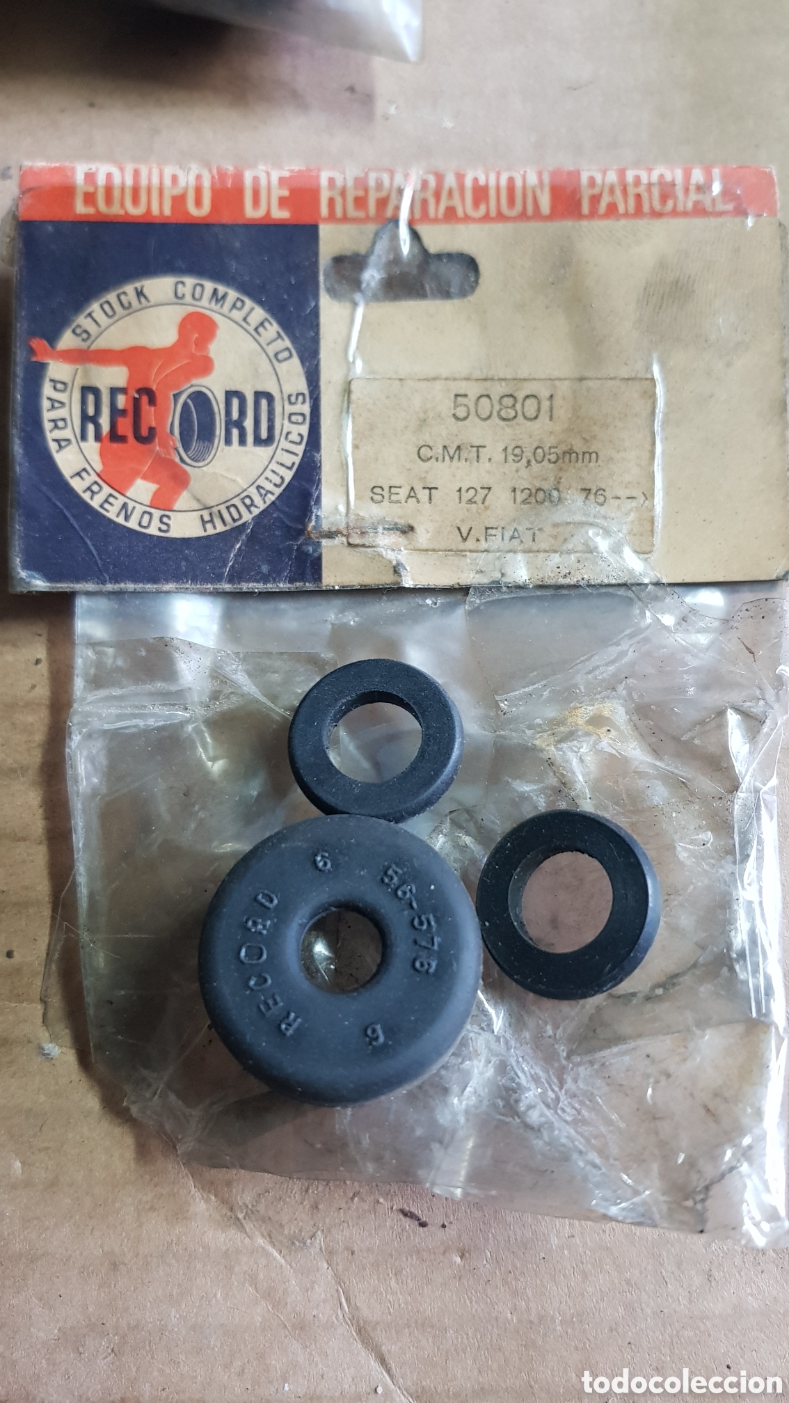 Coches y motocicletas: Kit gomas reparaci&oacute;n bomba de frenos seat 127.