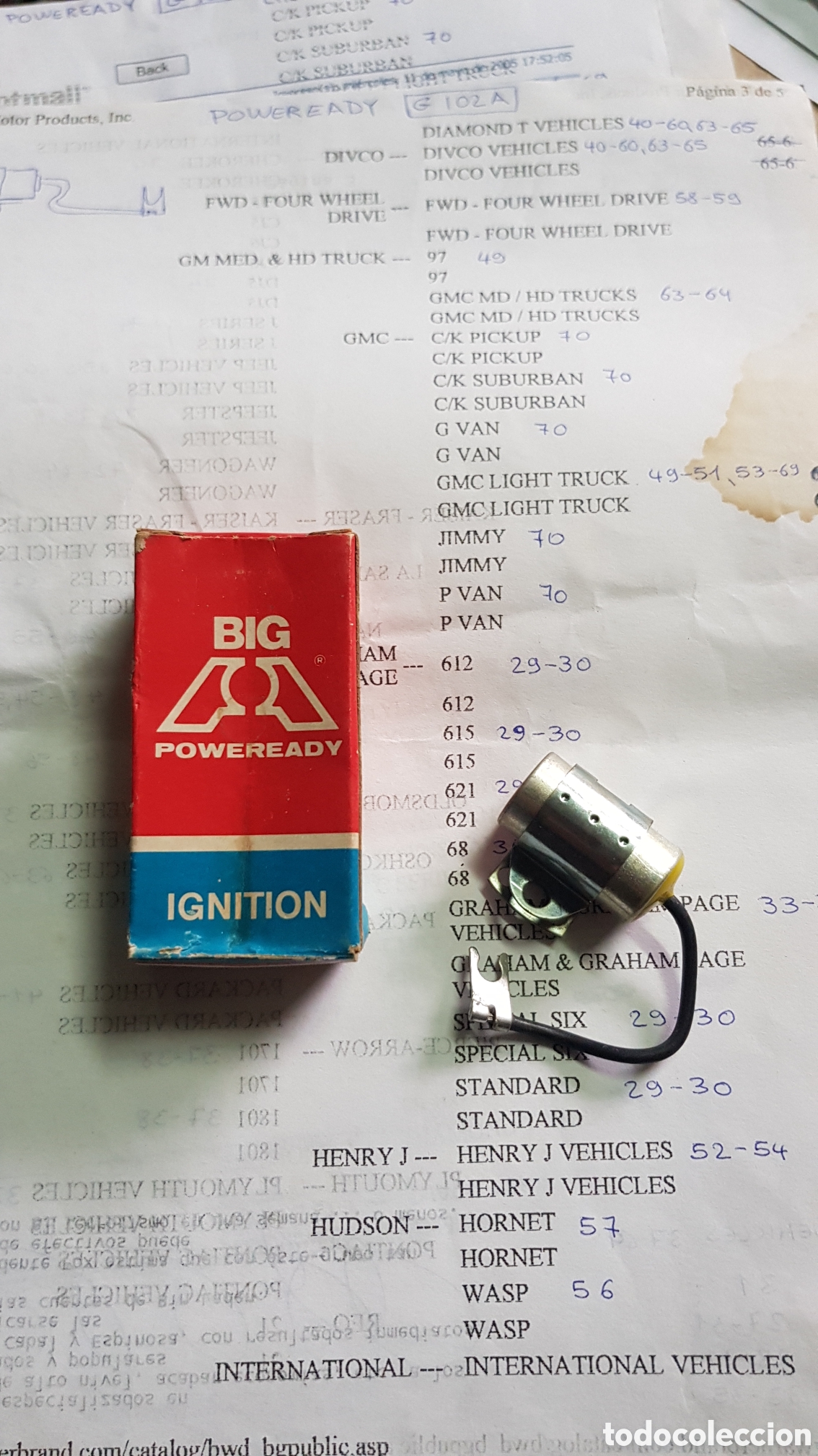 Coches y motocicletas: Condensador BIG 32-5