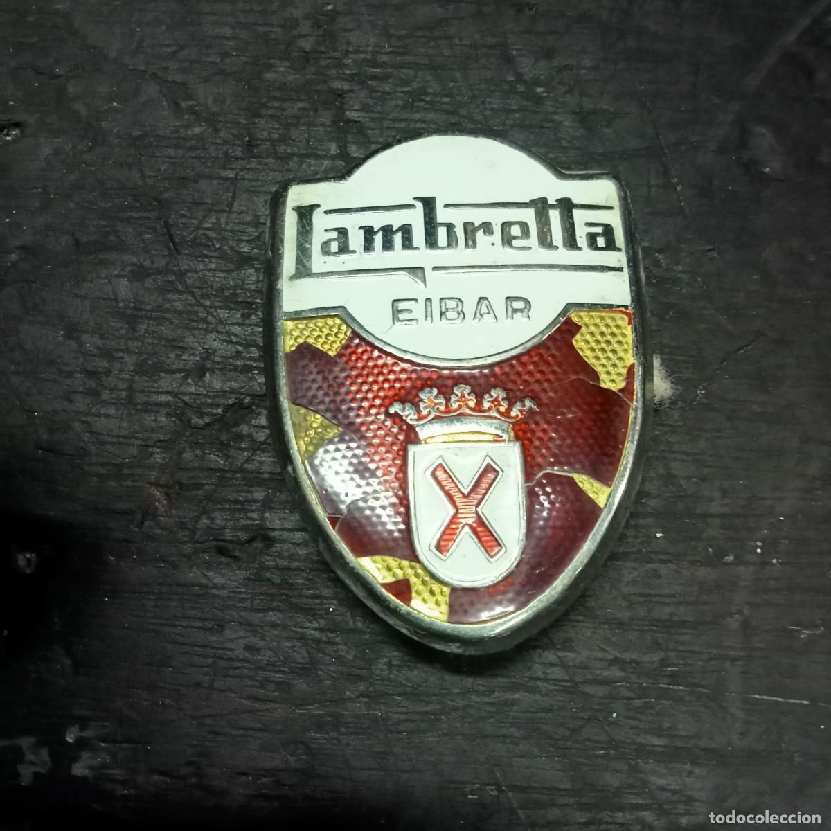 Coches y motocicletas: lambretta chapa original muy escasa