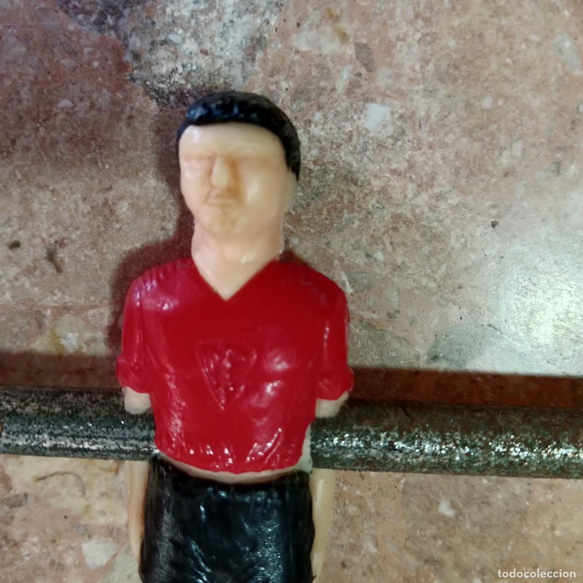 Pe&ccedil;as sobresselentes e pe&ccedil;as: BARRA MET&Aacute;LICA CON PORTERO -FUTBOL&Iacute;N - JUGUETES ARFA (FRANCIA) - MADE IN FRANCE - A&Ntilde;OS 60.