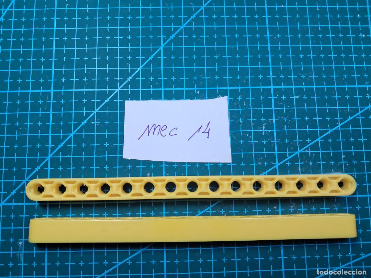 Ricambi e pezzi: 2 barras perforadas de 15 agujeros pl&aacute;stico amarillo (135 mm) - Clementoni - Laboratorio de mec&aacute;nica