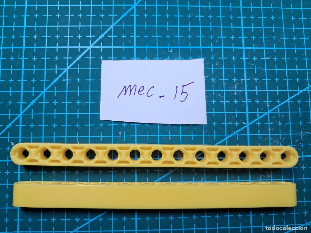 Ricambi e pezzi: 2 barras perforadas de 13 agujeros pl&aacute;stico amarillo (117 mm) - Clementoni - Laboratorio de mec&aacute;nica