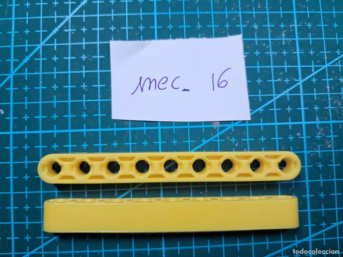 Ricambi e pezzi: 2 barras perforadas de 9 agujeros pl&aacute;stico amarillo (81 mm) - Clementoni - Laboratorio de mec&aacute;nica